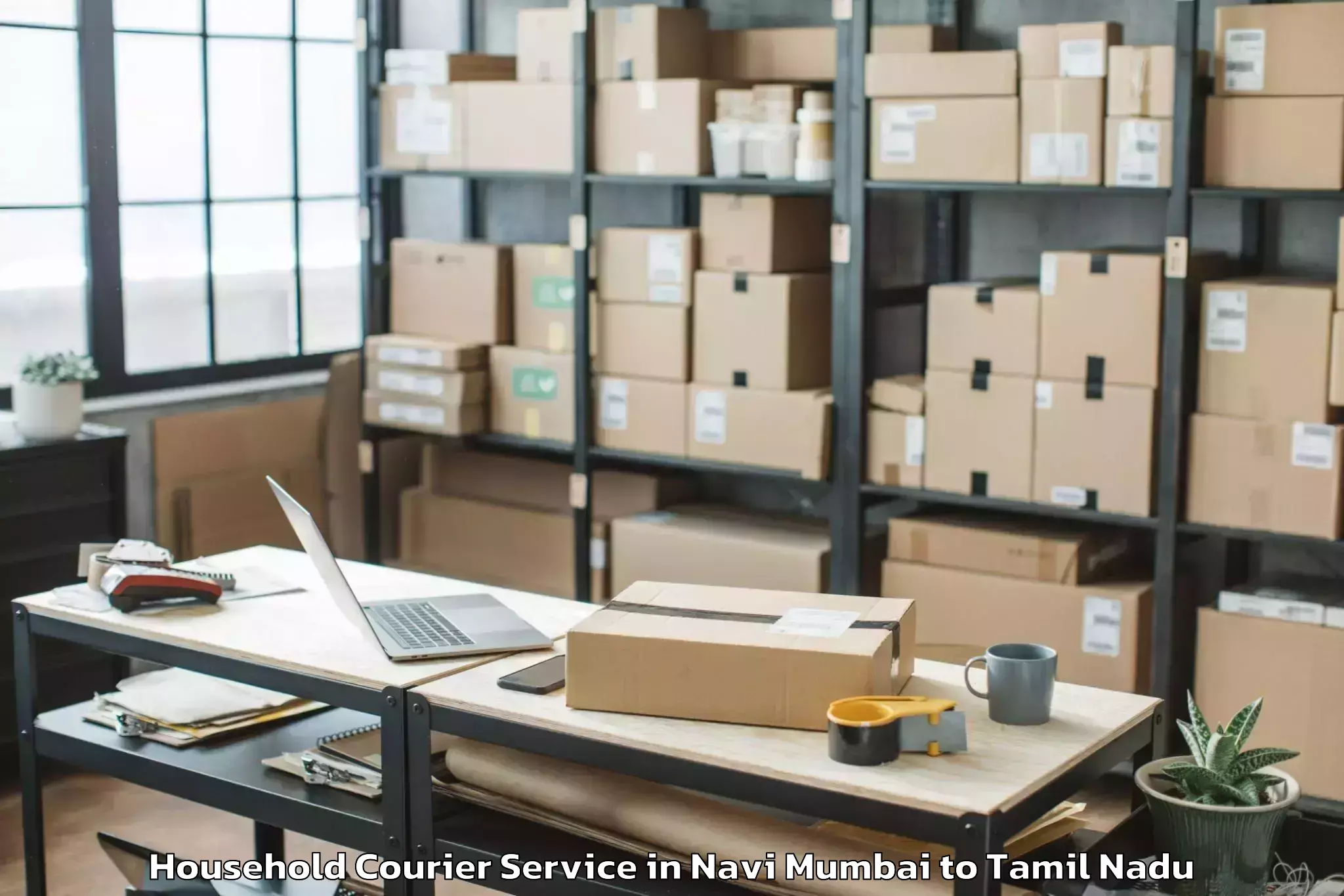 Hassle-Free Navi Mumbai to Aduthurai Household Courier